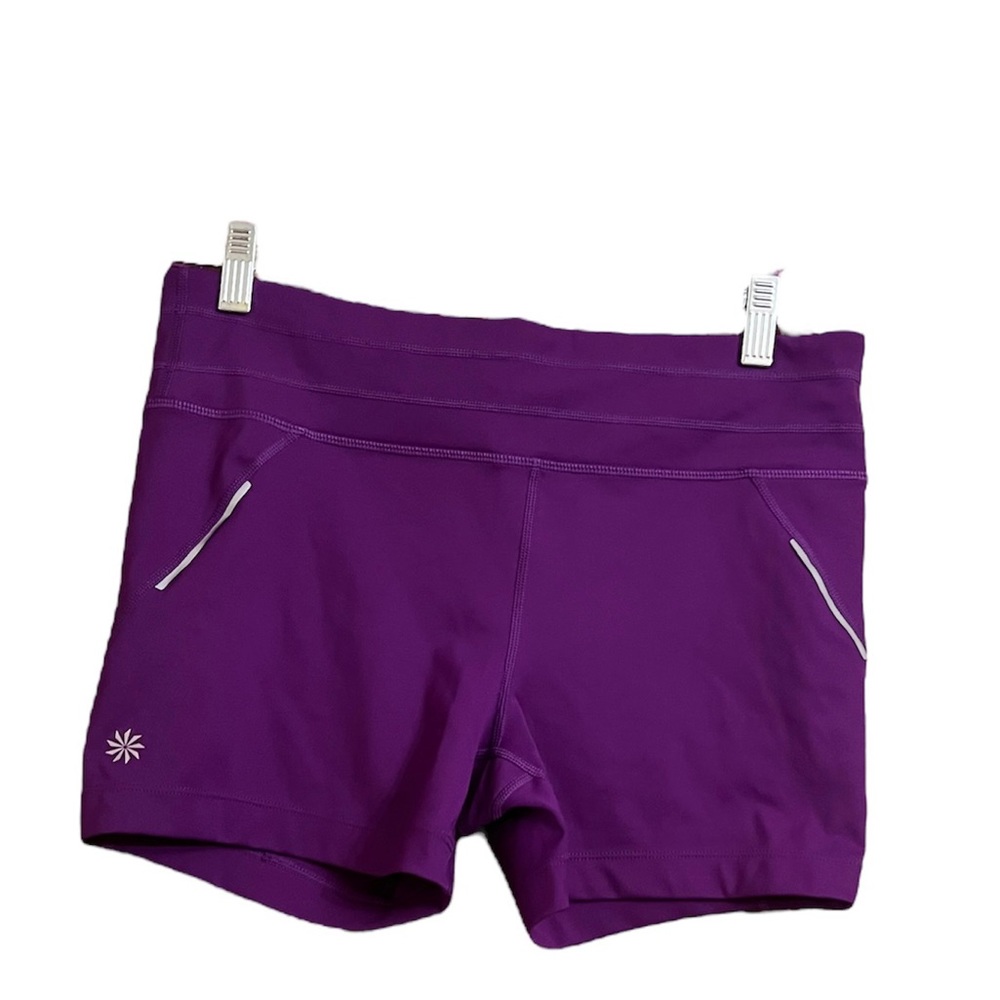 Athleta Purple Compression Shorts Size Large